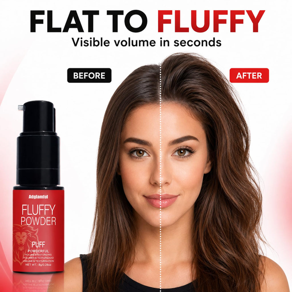 Adglamful Hair Styling Powder, Volumising & Texturising Volume Dust for Instant Root Lift, Strong Hold Matte Finish Texture Powder (8g) - Like New