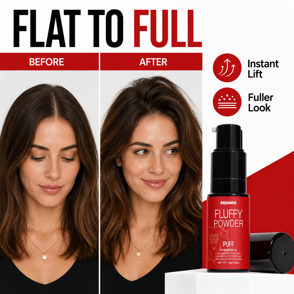 Adglamful Hair Styling Powder, Volumising & Texturising Volume Dust for Instant Root Lift, Strong Hold Matte Finish Texture Powder (8g) - Like New