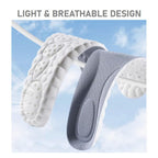 VivoFoot Memory Foam Insoles - Anti-Fatigue Pain Relief Shoe Inserts - Cloud Sole Pads - UK 4-6.5 Grey - Trim to Fit - Damaged Box