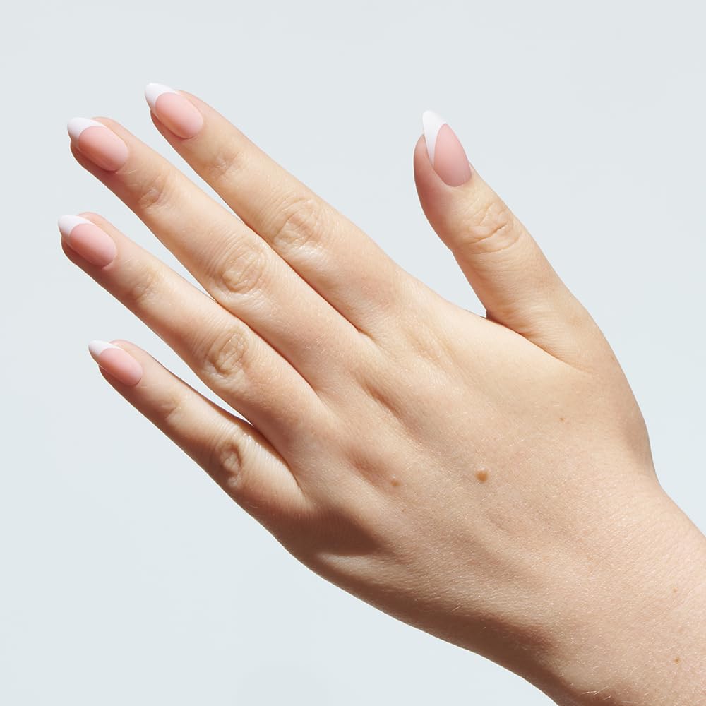 Elegant Touch French False Nails 126 - Medium Length, Square Shape, 24 Pack