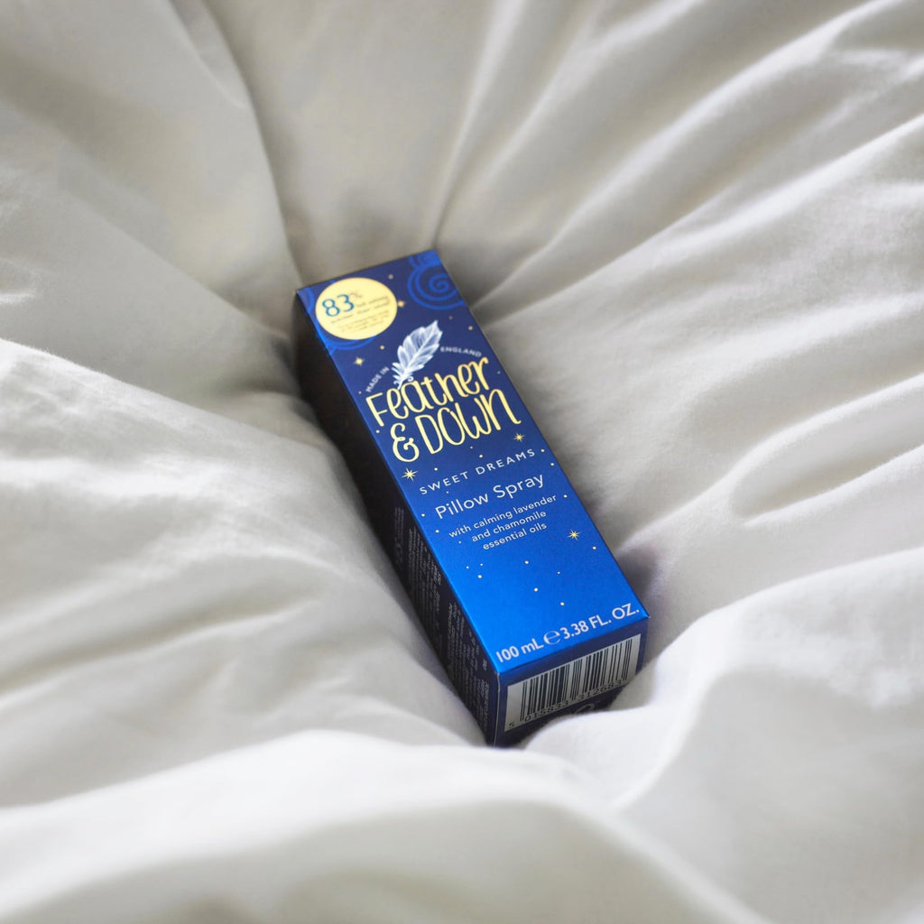 Feather & Down Lavender Pillow Spray 100 ml - Sleep Spray with Calming Chamomile Essential Oils for Relaxation