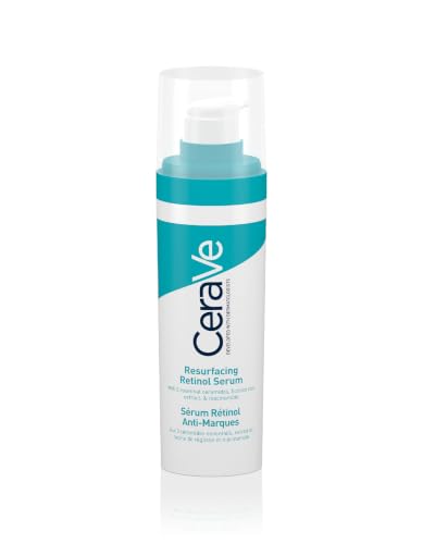 CeraVe Resurfacing Retinol Serum with Ceramides & Niacinamide for Blemish-Prone Skin 30ml, 3 Essential Ceramides, Dermatological Skincare, Hyaluronic Acid - Damaged Box