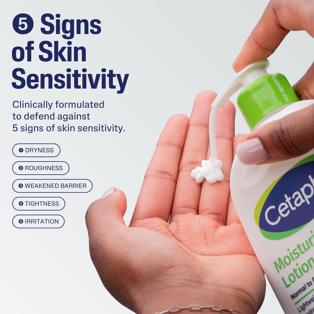 Cetaphil Face & Body Moisturiser, 1L, Moisturising Lotion For Normal To Dry, Sensitive Skin, With Niacinamide & Vitamin E, Packaging May Vary