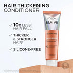 L'Oreal Paris Elvive Growth Booster Conditioner - Anti Hair Loss & Thickening, Aminexil, Niacinamide, Ginger, 150ml - Damaged Box