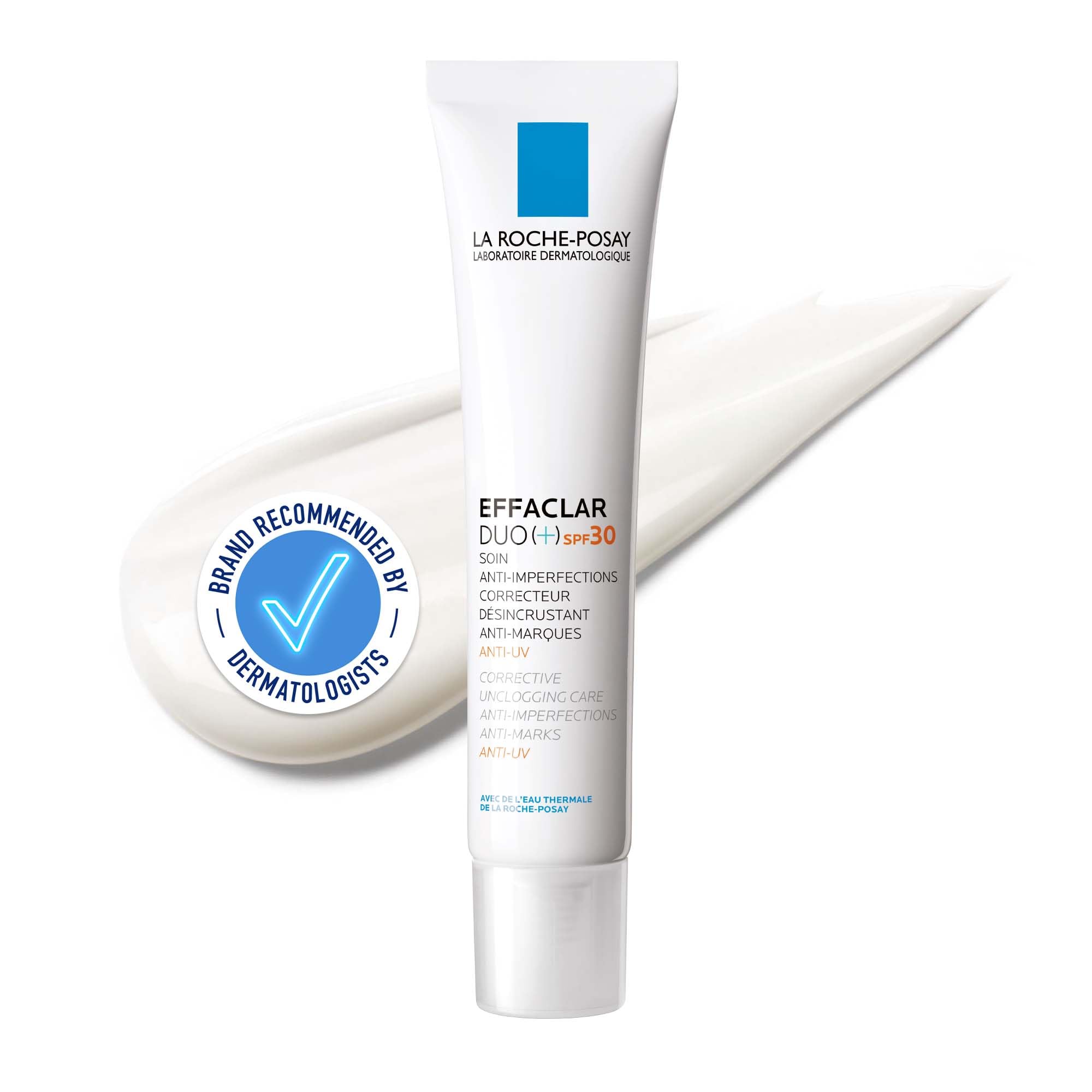 La Roche-Posay Effaclar Duo+M SPF30 Anti-Blemish Moisturiser, Dual Action Mattifying Face Cream for Oily and Blemish-Prone Skin, Reduces Appearance of Spots and Marks, 40ml - Damaged Box
