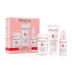 K'erastase Genesis Travel-Size Discovery Gift Set, With Shampoo, Conditioner and Blow-Dry Spray, Nourishing and Fortifying Routine, For Weakened Hair, Infused with Ginger Root and Edelweiss Flower - Damaged Box