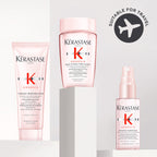 K'erastase Genesis Travel-Size Discovery Gift Set, With Shampoo, Conditioner and Blow-Dry Spray, Nourishing and Fortifying Routine, For Weakened Hair, Infused with Ginger Root and Edelweiss Flower - Damaged Box