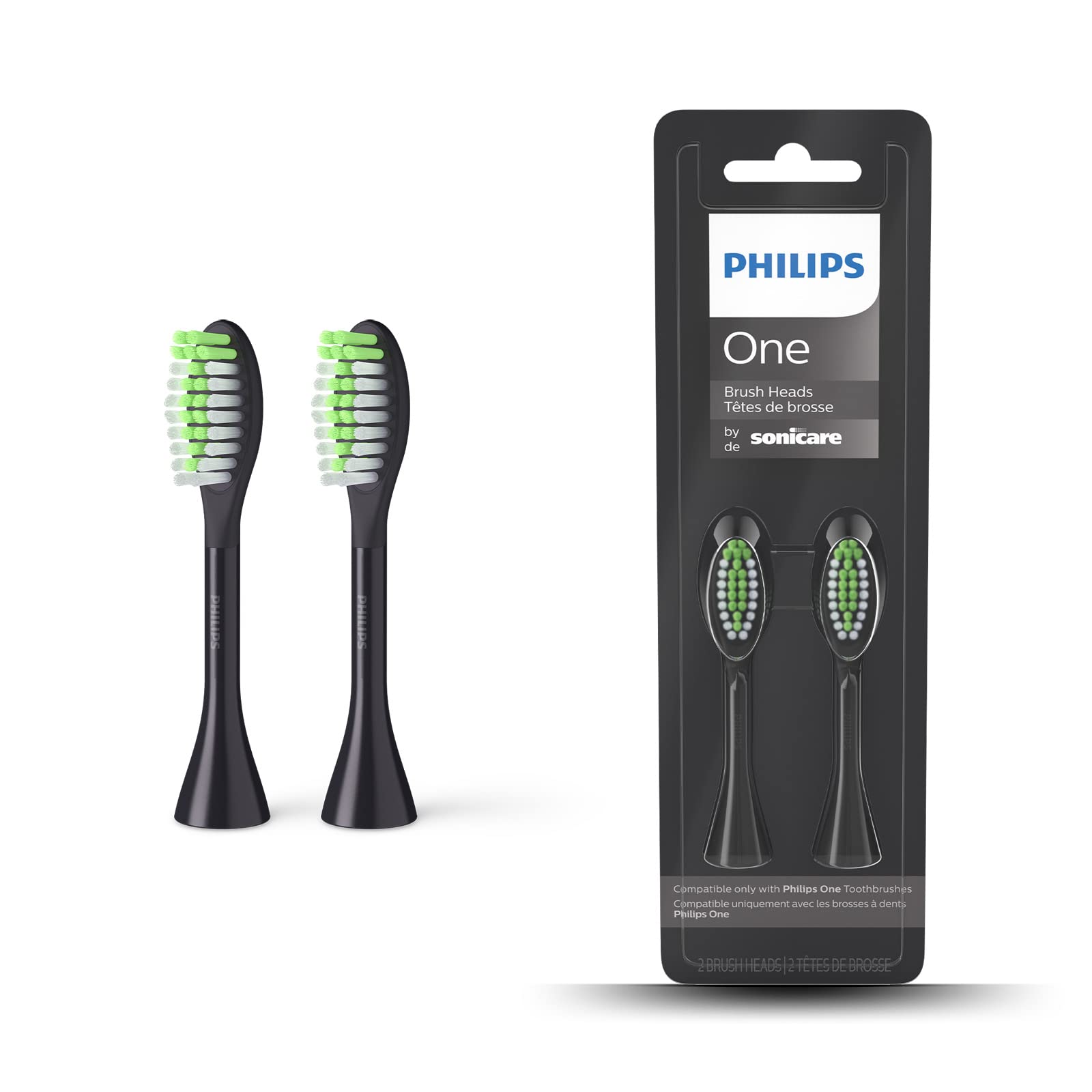 Philips One Electric Toothbrush Brush Head - BH1022/06 Grey 2-Pack