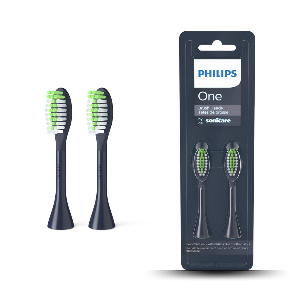 Philips One Electric Toothbrush Brush Head - BH1022/06 Grey 2-Pack