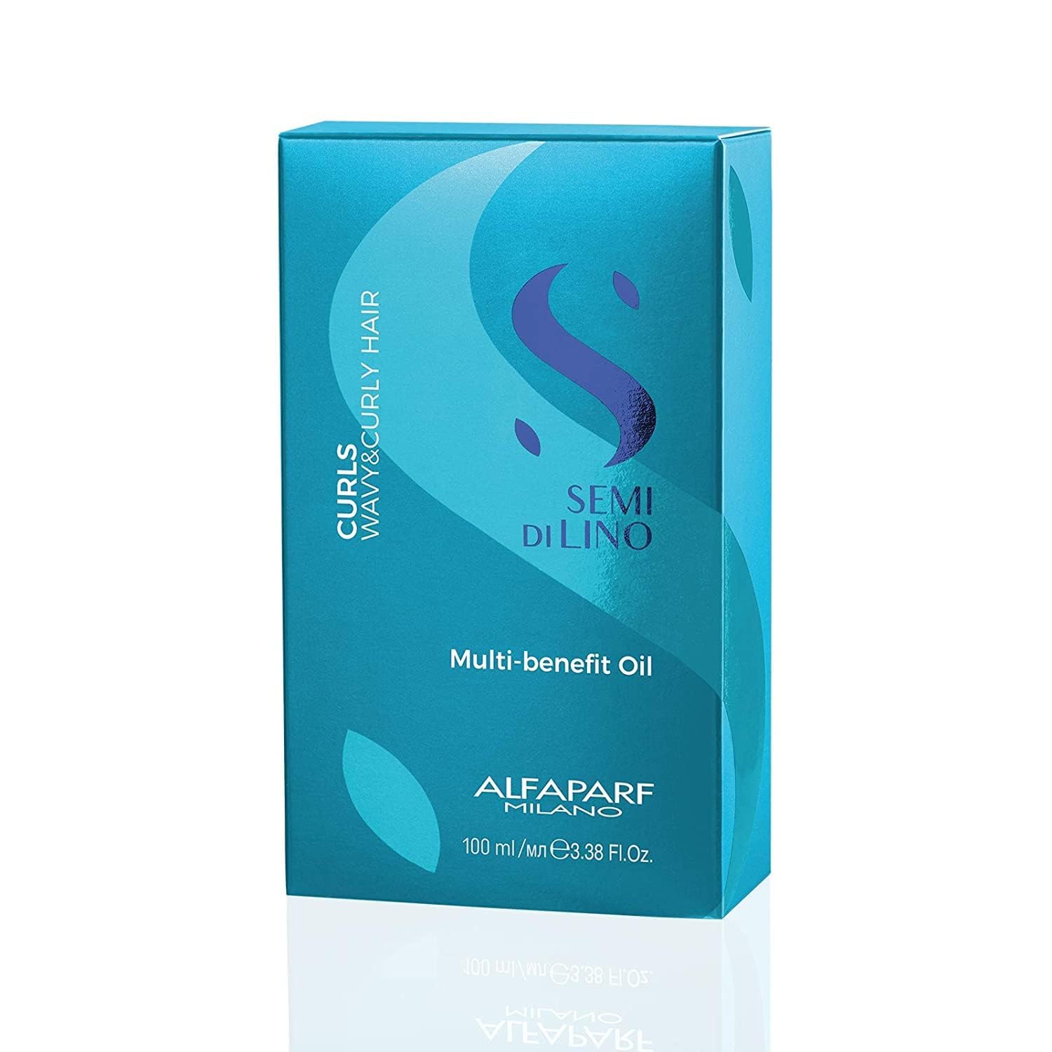 Alfaparf Semi di Lino Curls Multi Benefit Moisturizing Oil For Curly Hair 100ml - Damaged Box