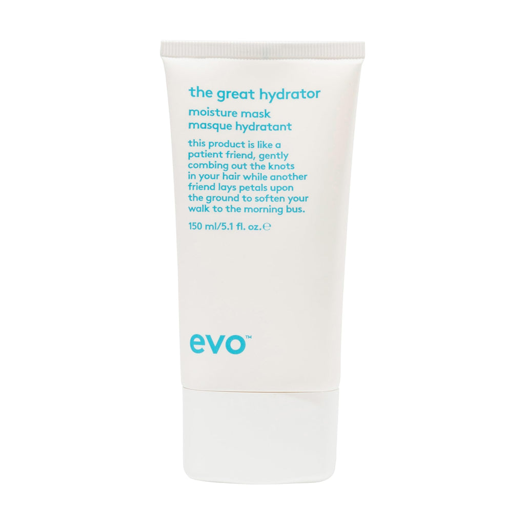Evo The Great Hydrator Moisture Hair Mask - Moisturise, Add Softness & Shine, Nourishing & Hydrating Treatment for Dry Hair - 150ml / 5.1fl.oz - Damaged Box