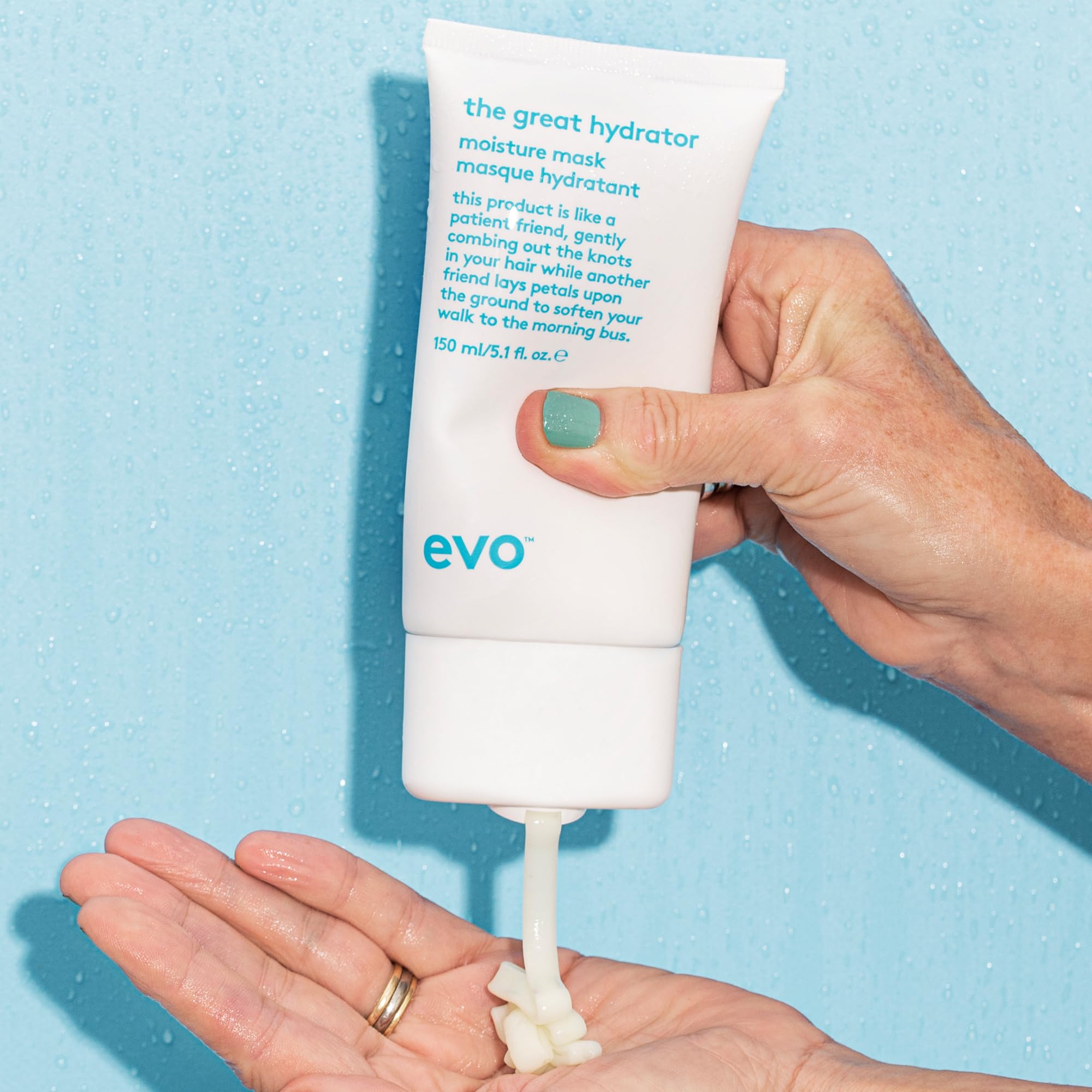 Evo The Great Hydrator Moisture Hair Mask - Moisturise, Add Softness & Shine, Nourishing & Hydrating Treatment for Dry Hair - 150ml / 5.1fl.oz - Damaged Box