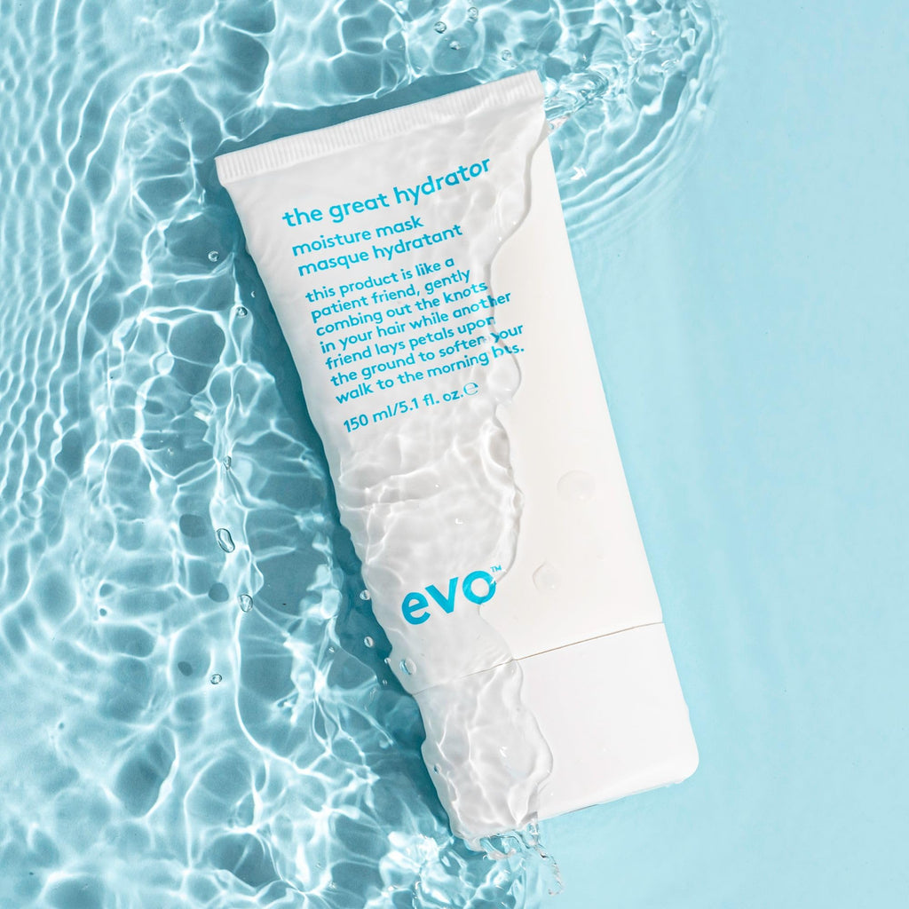 Evo The Great Hydrator Moisture Hair Mask - Moisturise, Add Softness & Shine, Nourishing & Hydrating Treatment for Dry Hair - 150ml / 5.1fl.oz - Damaged Box
