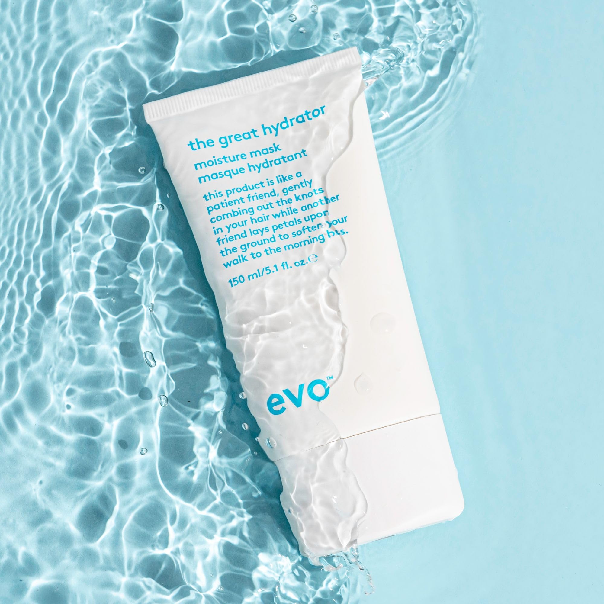 Evo The Great Hydrator Moisture Hair Mask - Moisturise, Add Softness & Shine, Nourishing & Hydrating Treatment for Dry Hair - 150ml / 5.1fl.oz - Damaged Box