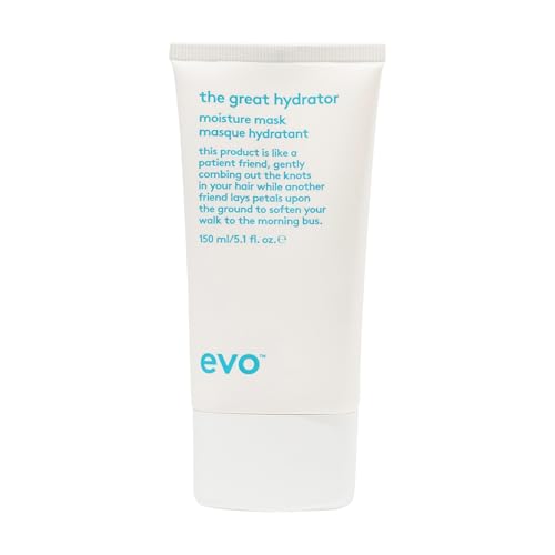 Evo The Great Hydrator Moisture Hair Mask - Moisturise, Add Softness & Shine, Nourishing & Hydrating Treatment for Dry Hair - 150ml / 5.1fl.oz - Damaged Box