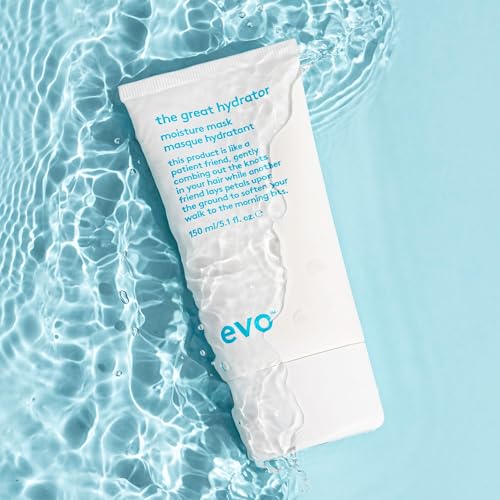 Evo The Great Hydrator Moisture Hair Mask - Moisturise, Add Softness & Shine, Nourishing & Hydrating Treatment for Dry Hair - 150ml / 5.1fl.oz - Damaged Box