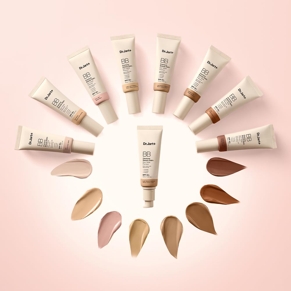 Dr.Jart+ Premium BB Korean Tinted Moisturiser with SPF 50 and Niacinamide Glycerin | bb cream |Skin Tint | Korean Makeup, 40 ml - Damaged Box