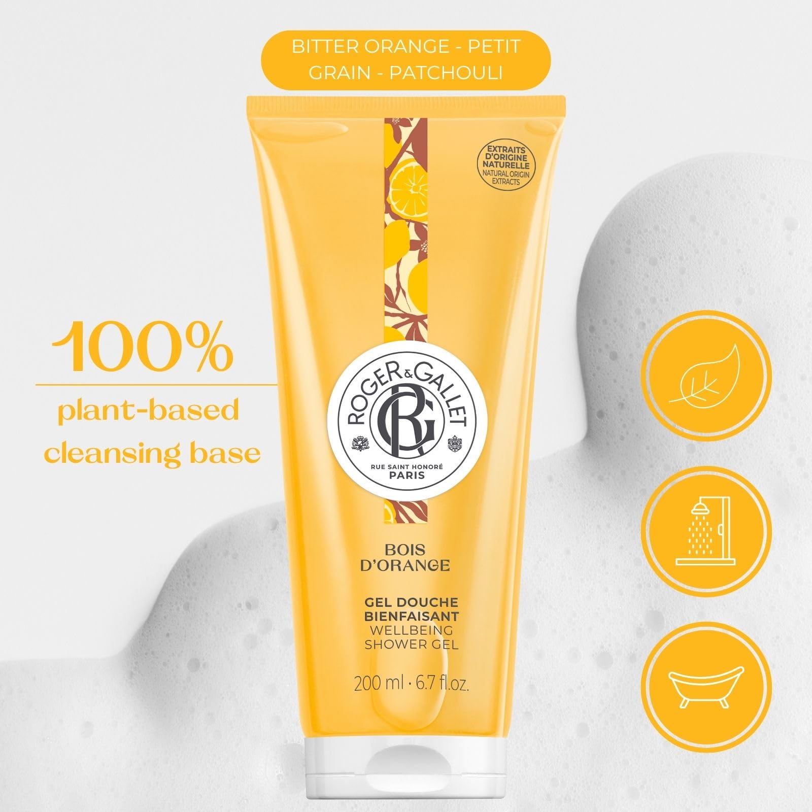 Roger and Gallet Bois D'Orange Shower Gel 200ml