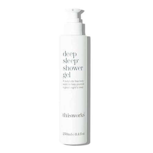 This Works Deep Sleep Shower Gel, 250 ml - Calming Body Wash with Lavender, Camomile and Vetivert Essential Oils - Sleep-Inducing Sulphate-Free Shower Gel for Men and Women