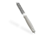 Olivia Garden Expert Blowout Shine - White & Grey - 15 - Ceramic Coated Round Brush for Smooth Blowout, Frizz-Free Hair & Radiant Shine - Damaged Box