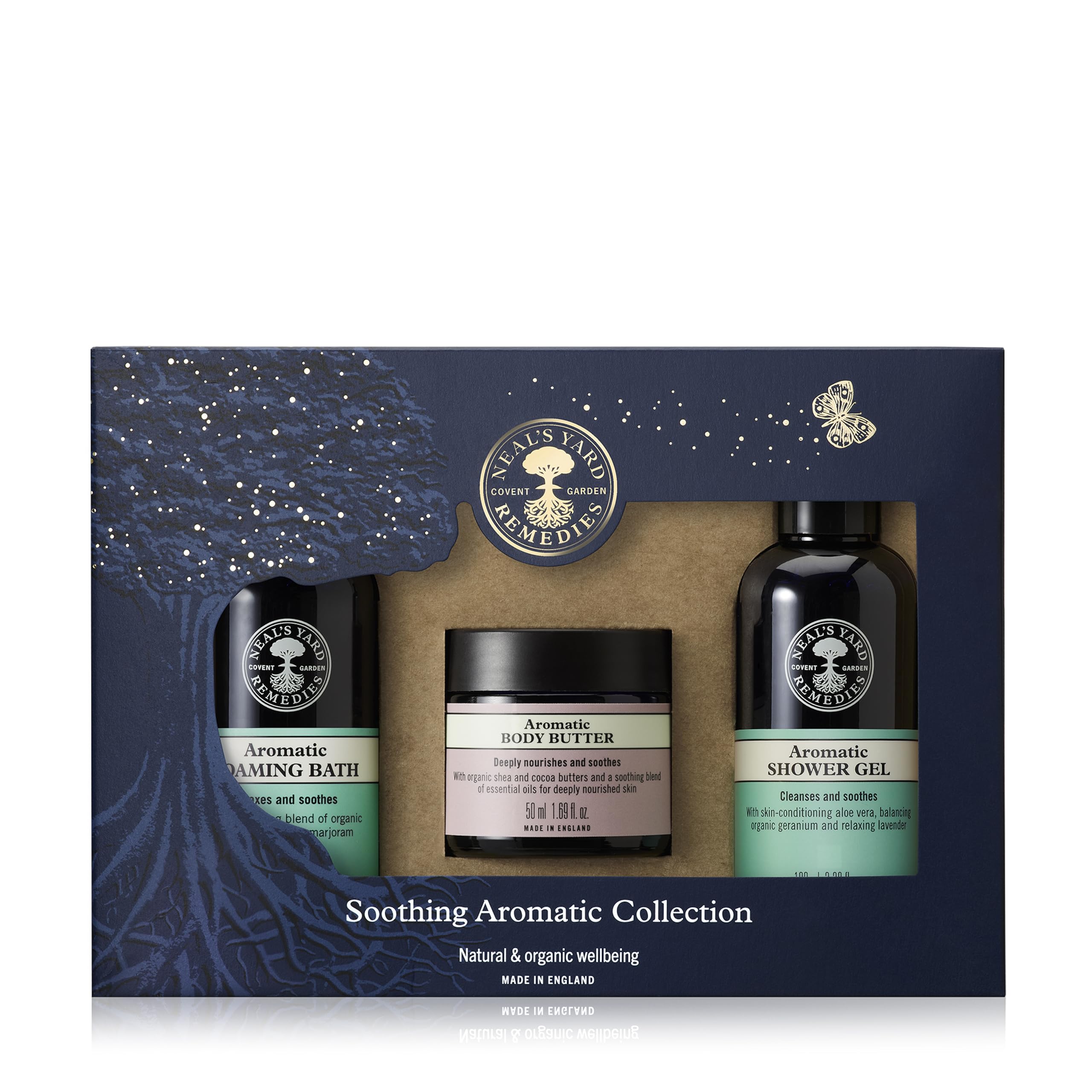 Neal's Yard Remedies Sweet Dreams Ritual Gift Set, Pillow Mist & Foaming Bath Wash With Essential Oils, Vegan & Cruelty-Free, Set of 2 - Damaged Box