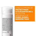 La Roche-Posay Anthelios Oil Correct SPF50+ Sun Cream for Oily and Acne Prone skin, Mattifying Photo Correction Sunscreen with UVB and UVA Very High Protection, 50ml - Damaged Box
