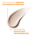 La Roche-Posay Anthelios Oil Correct SPF50+ Sun Cream for Oily and Acne Prone skin, Mattifying Photo Correction Sunscreen with UVB and UVA Very High Protection, 50ml - Damaged Box