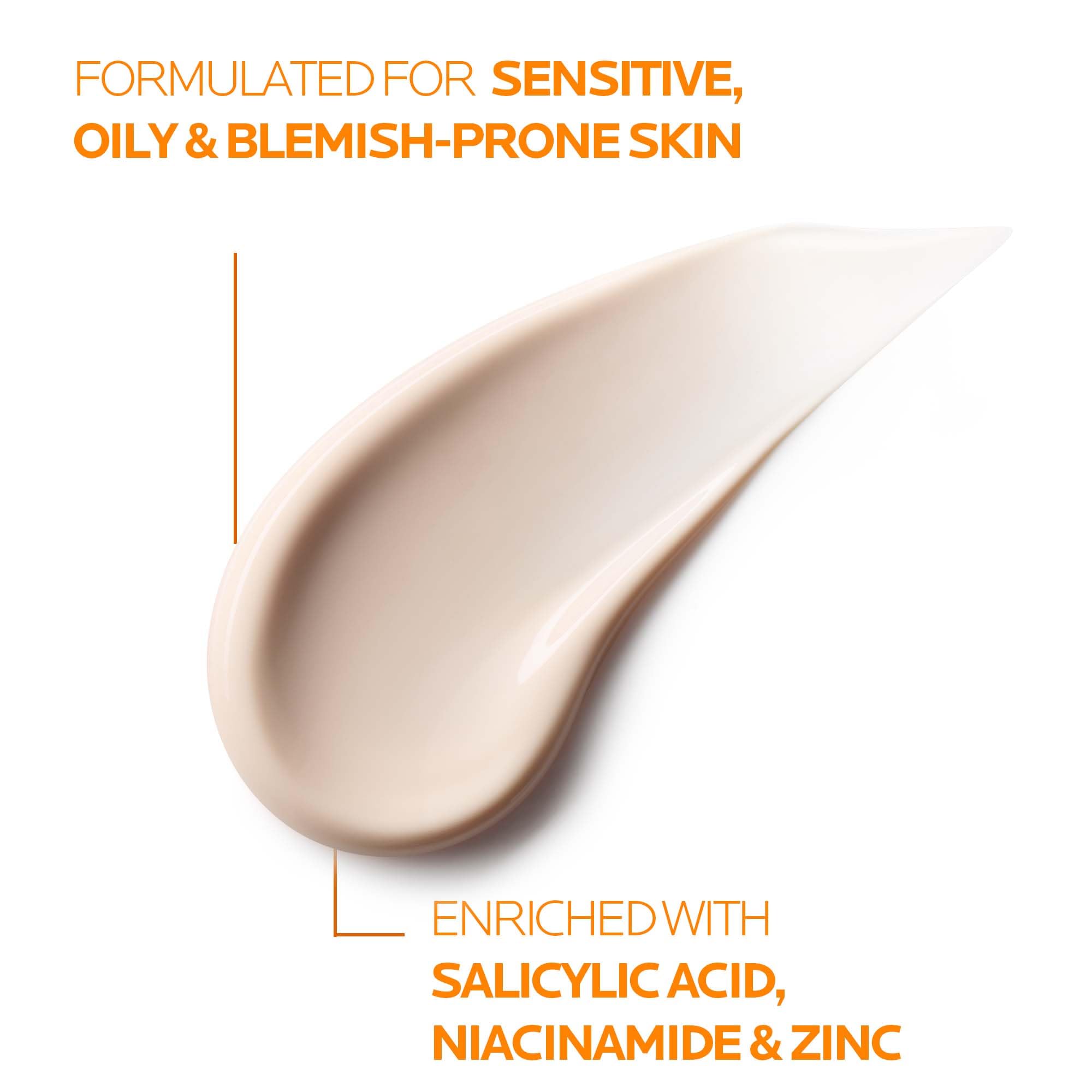 La Roche-Posay Anthelios Oil Correct SPF50+ Sun Cream for Oily and Acne Prone skin, Mattifying Photo Correction Sunscreen with UVB and UVA Very High Protection, 50ml - Damaged Box
