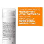 La Roche-Posay Anthelios Oil Correct SPF50+ Sun Cream for Oily and Acne Prone skin, Mattifying Photo Correction Sunscreen with UVB and UVA Very High Protection, 50ml - Damaged Box