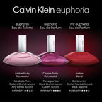 Calvin Klein Euphoria - New Packaging - Eau de Parfum for Women - Chypre Fragrance with Notes of Pomegranate, Black Orchid, Lotus Blossom and Mahogany Wood - High Longevity