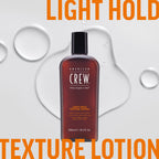 American Crew - Light Hold Texture Lotion, Low Hold Lotion with Natural Shine, Lightweight Control Cream that Adds Control to Fine Hair, Creates Fuller and More Manageable Hair, 250 ml - Damaged Box