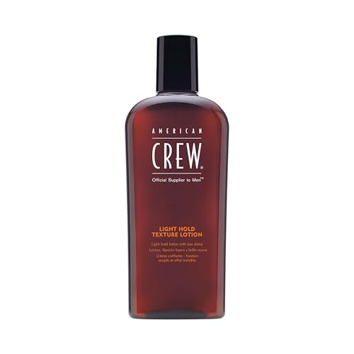 American Crew - Light Hold Texture Lotion, Low Hold Lotion with Natural Shine, Lightweight Control Cream that Adds Control to Fine Hair, Creates Fuller and More Manageable Hair, 250 ml - Damaged Box