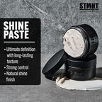 STMNT Grooming Goods Shine Paste | Natural Shine Finish | Strong Control | Non-Greasy Formula 100ml - Damaged Box