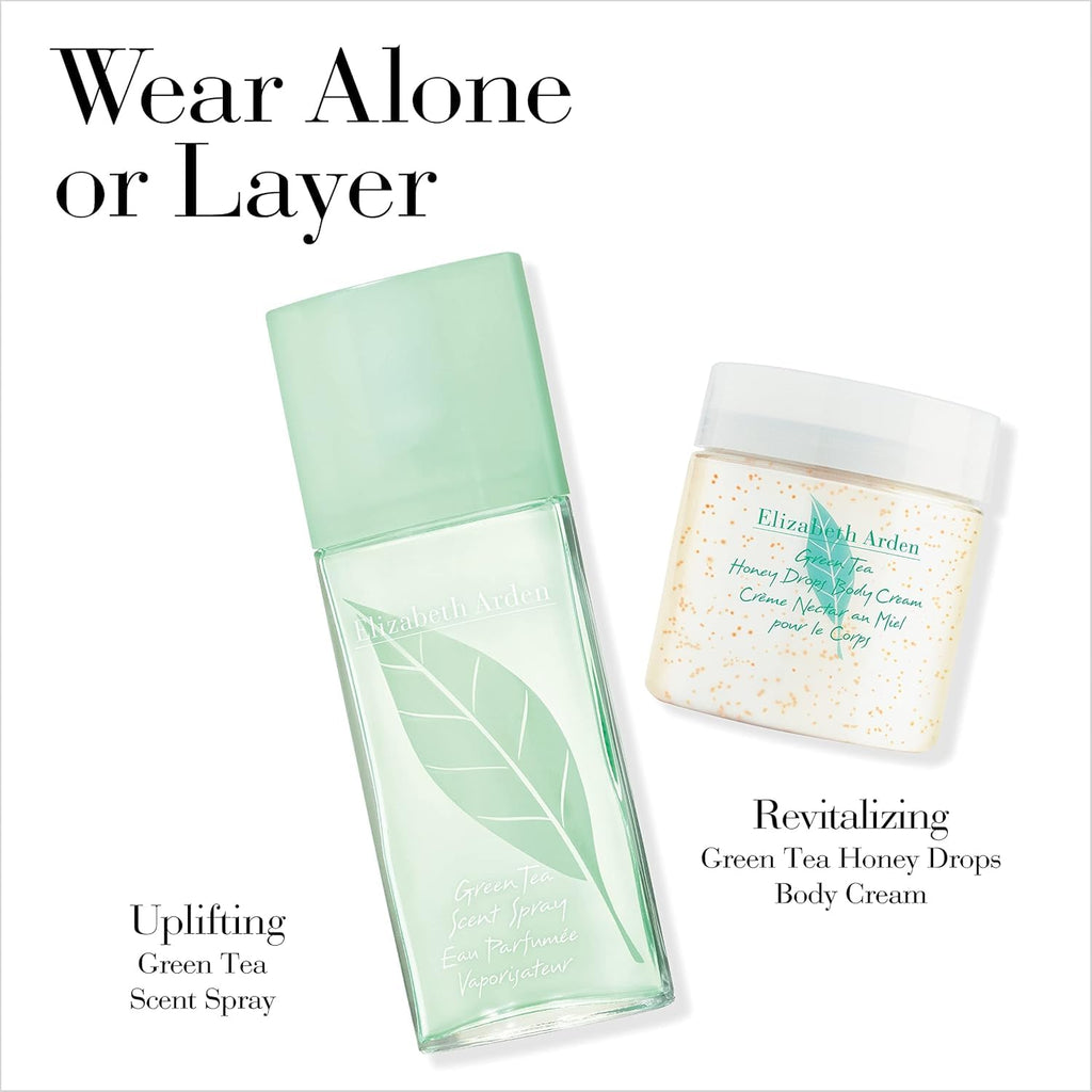 Elizabeth Arden Green Tea Honey Drops Body Cream, 500ml, Nourishing Body Moisturiser, Infused with Honey & Green Tea Extracts, Calms & Conditions Dry Skin