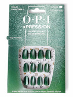 OPI xPRESS/ON Malaga Wine - Dark Red Short Round Press On Nails - With Nail Glue - Long Lasting, Reusable & Non-Damaging Short False Nails - Damaged Box