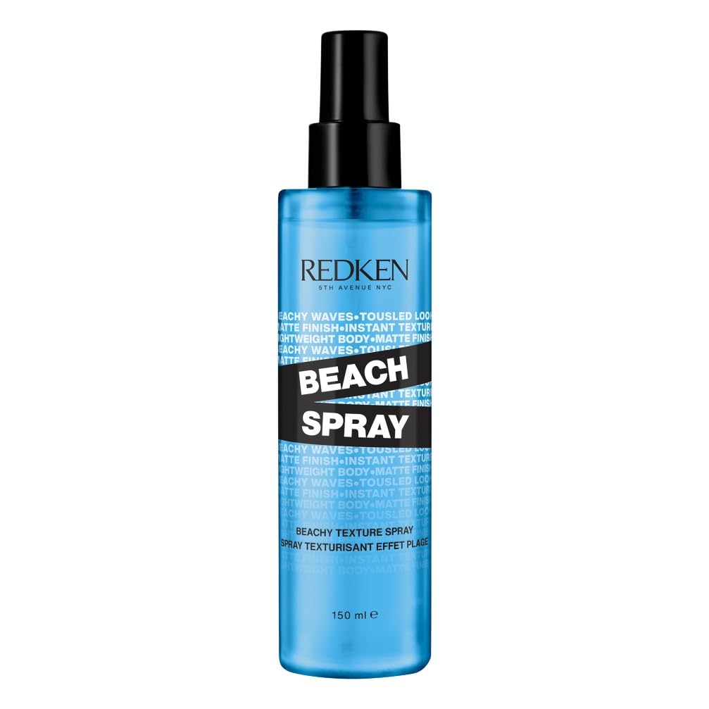 REDKEN, Beach Spray, For Added Hair Definition and Texture, Sea Salt Free, Medium Control Spray, Suitable for All Hair Types, 150ml