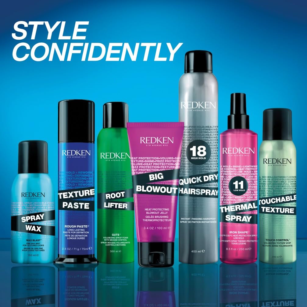 REDKEN, Beach Spray, For Added Hair Definition and Texture, Sea Salt Free, Medium Control Spray, Suitable for All Hair Types, 150ml