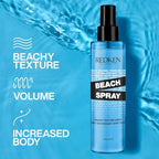REDKEN, Beach Spray, For Added Hair Definition and Texture, Sea Salt Free, Medium Control Spray, Suitable for All Hair Types, 150ml