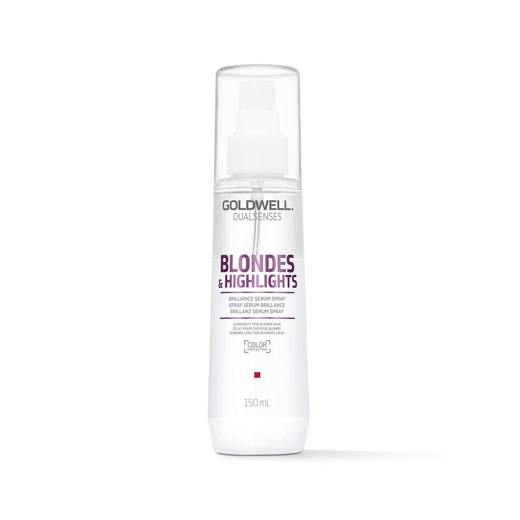 Goldwell Dualsenses Blondes & Highlights Anti-Yellow Serum Spray, For Blonde & Highlighted Hair, Heat Protection, 150ml - Damaged Box