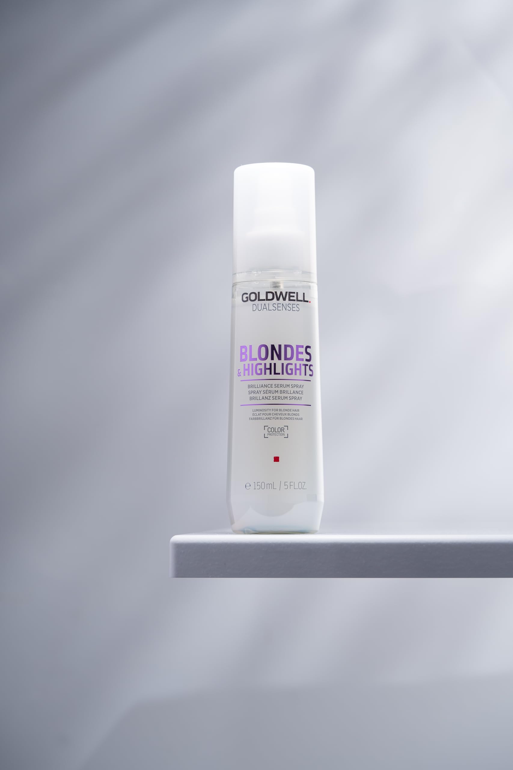 Goldwell Dualsenses Blondes & Highlights Anti-Yellow Serum Spray, For Blonde & Highlighted Hair, Heat Protection, 150ml - Damaged Box