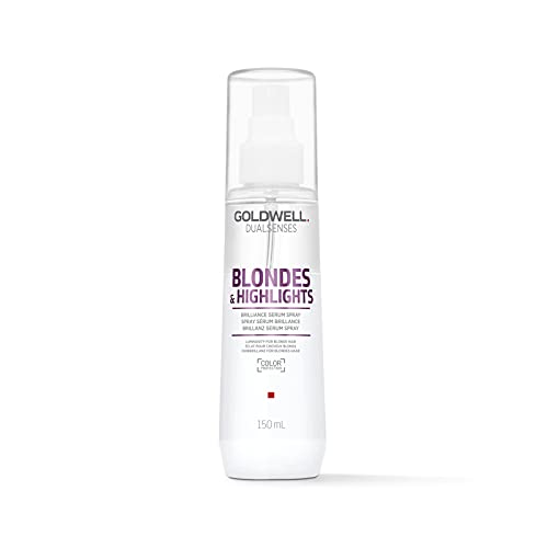 Goldwell Dualsenses Blondes & Highlights Anti-Yellow Serum Spray, For Blonde & Highlighted Hair, Heat Protection, 150ml - Damaged Box