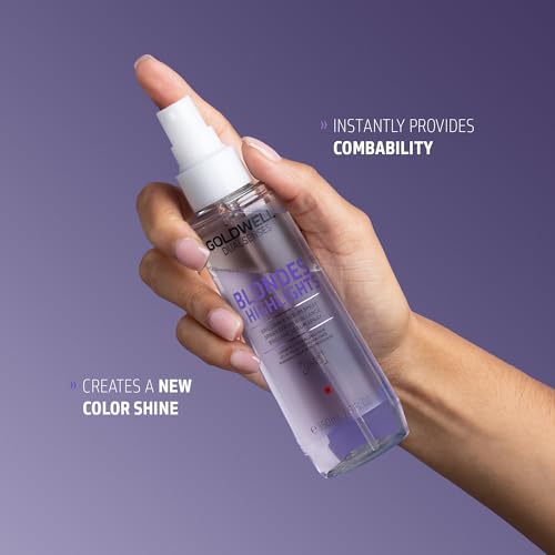 Goldwell Dualsenses Blondes & Highlights Anti-Yellow Serum Spray, For Blonde & Highlighted Hair, Heat Protection, 150ml - Damaged Box