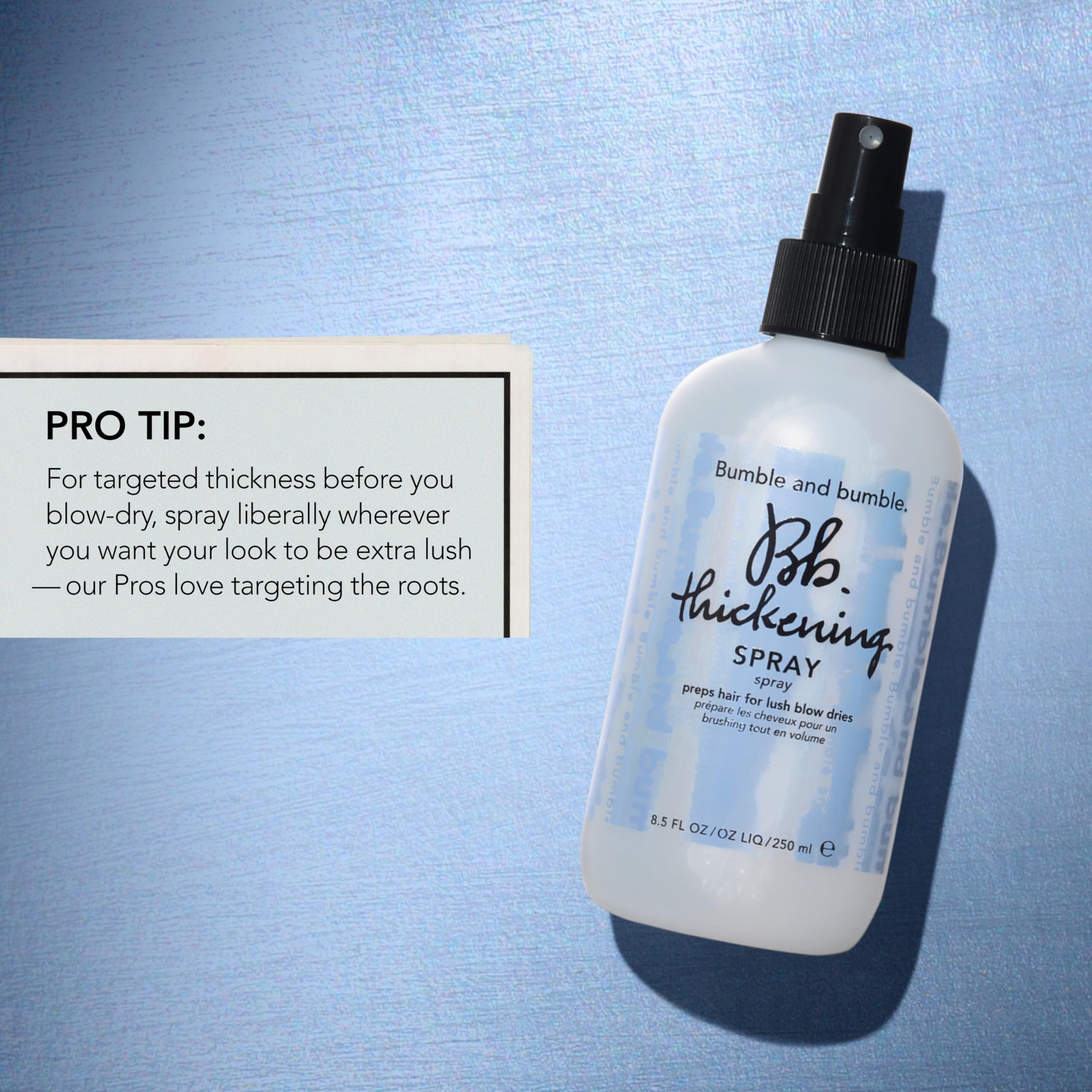 Bumble and bumble. Thickening Blow-Dry Prep Spray | For Lush Blow Dries | Straight to Wavy, 60 ml