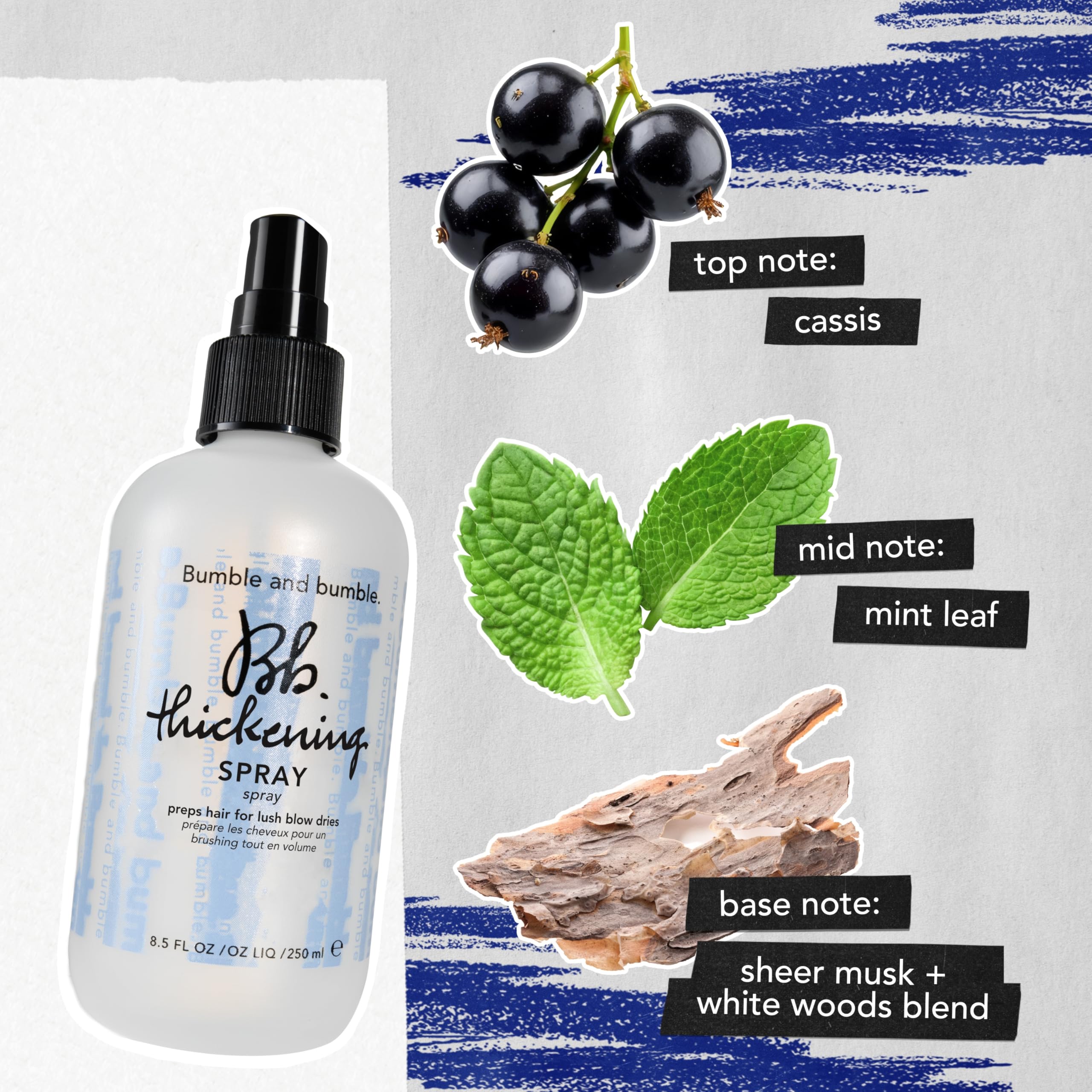 Bumble and bumble. Thickening Blow-Dry Prep Spray | For Lush Blow Dries | Straight to Wavy, 60 ml