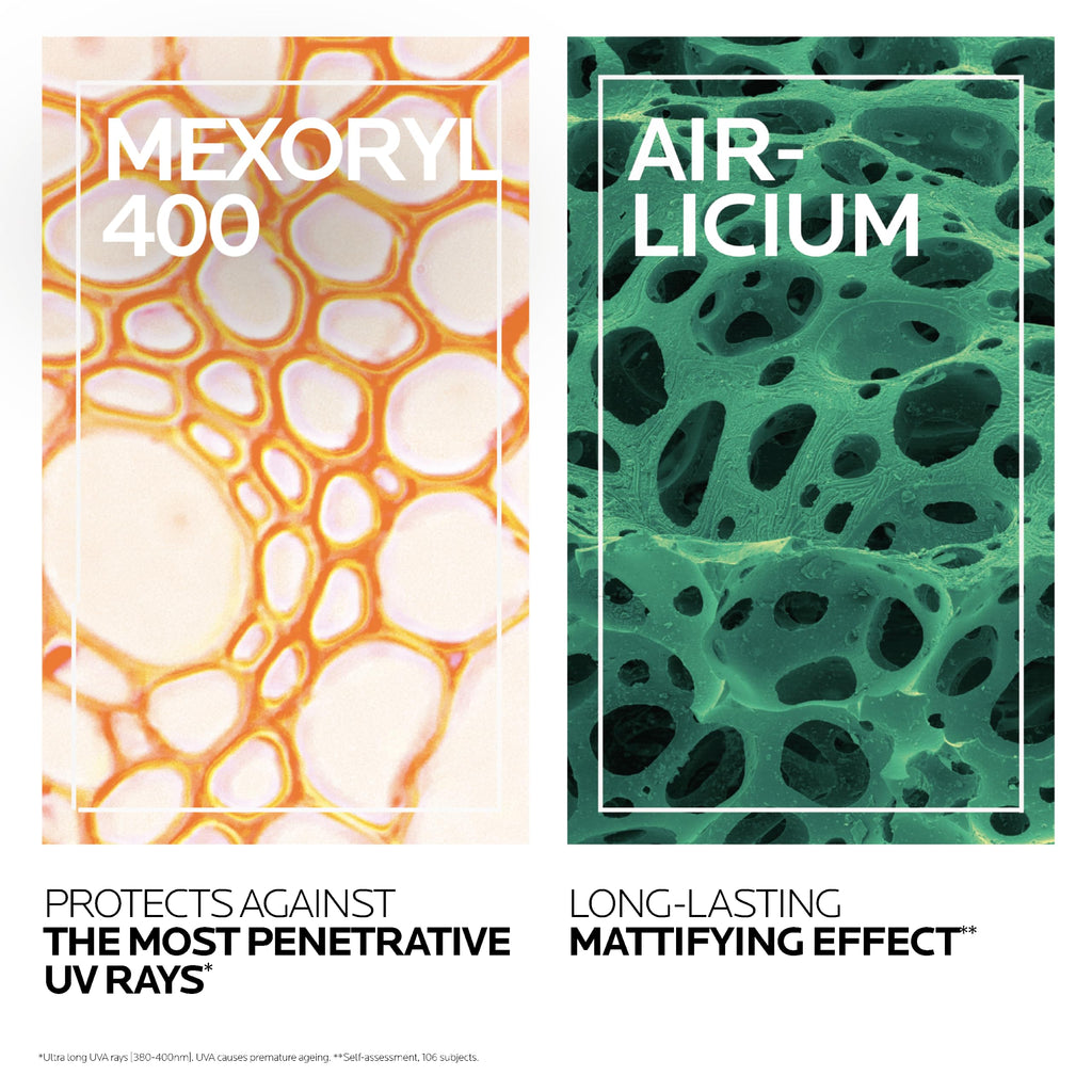La Roche-Posay Anthelios UVMune 400 Oil Control Invisible Fluid SPF50+, Mattifying Sunscreen For Oily Blemish-Prone Skin, Ultra Long UVA Protection, Sweat Resistant, Non-Comedogenic, 50ml - Damaged Box - BBE 06/2028