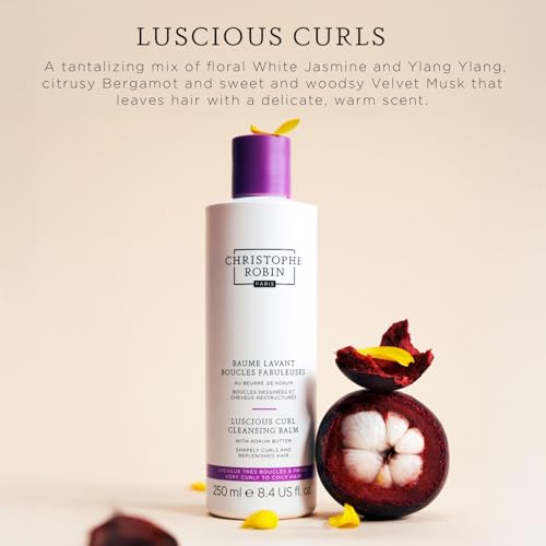 Christophe Robin New Luscious Curl Butter with Kokum Butter 150ml - Intense Hydration & Curl Definition, Nourishes & Softens Curly Hair, Frizz Control & Shine - Damaged Box