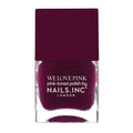 Nails Inc We Love Pink, What's The Blush, Burgundy, Glossy, No Chip, Long Lasting, Quick Dry, Air Dry, Professional Manicures & Pedicures, Fingernails & Toenails, Vegan Nail Polish, 14 ML