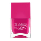 Nails Inc We Love Pink, What's The Blush, Burgundy, Glossy, No Chip, Long Lasting, Quick Dry, Air Dry, Professional Manicures & Pedicures, Fingernails & Toenails, Vegan Nail Polish, 14 ML