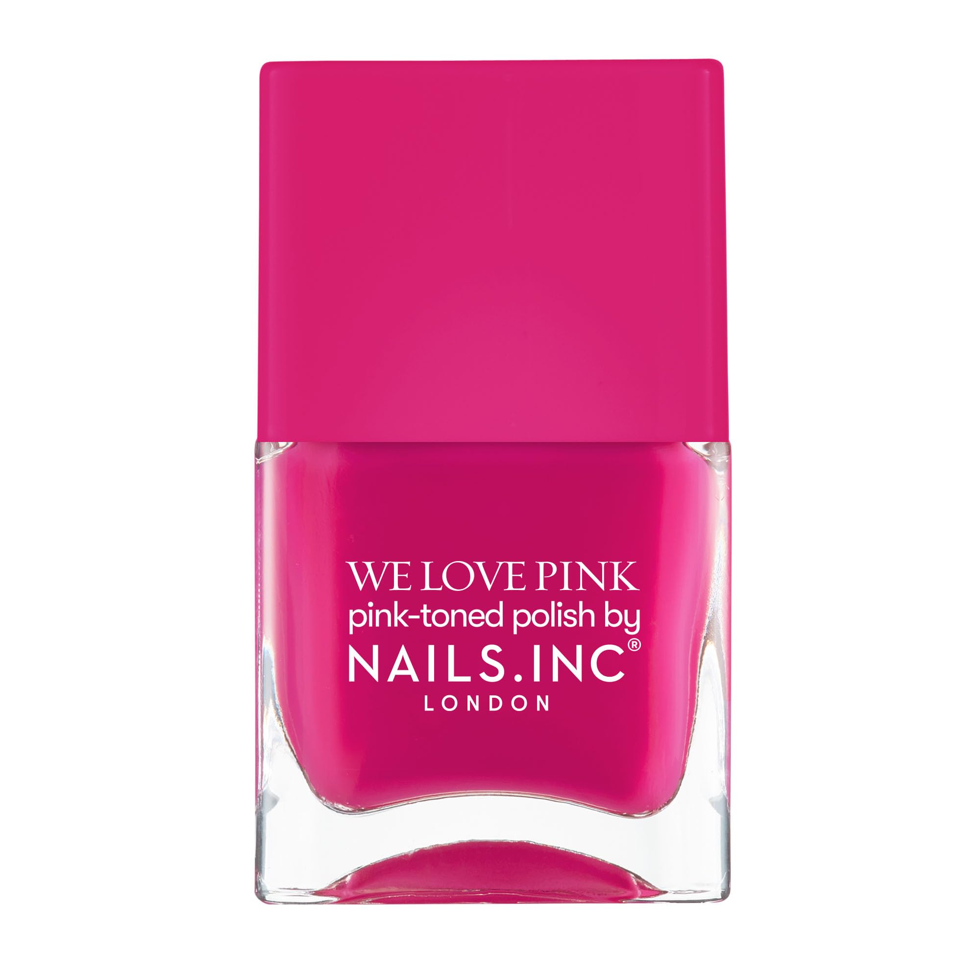 Nails Inc We Love Pink, What's The Blush, Burgundy, Glossy, No Chip, Long Lasting, Quick Dry, Air Dry, Professional Manicures & Pedicures, Fingernails & Toenails, Vegan Nail Polish, 14 ML