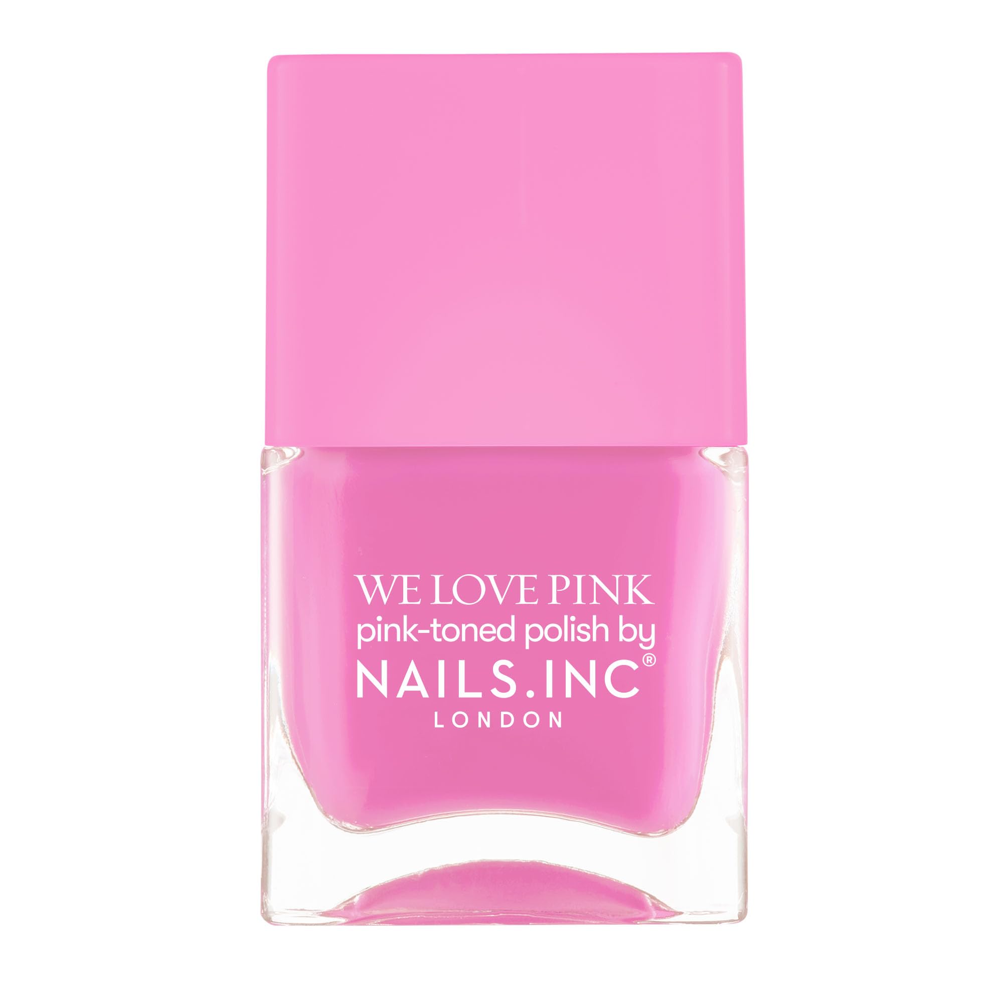 Nails Inc We Love Pink, What's The Blush, Burgundy, Glossy, No Chip, Long Lasting, Quick Dry, Air Dry, Professional Manicures & Pedicures, Fingernails & Toenails, Vegan Nail Polish, 14 ML